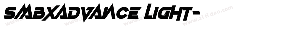 SMBxAdvance Light字体转换